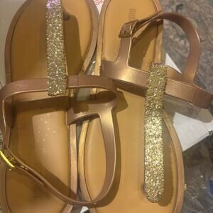 Melissa Metal Star Sandals Sz 10